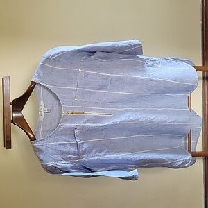 Ellen Tracy Linen Blouse
